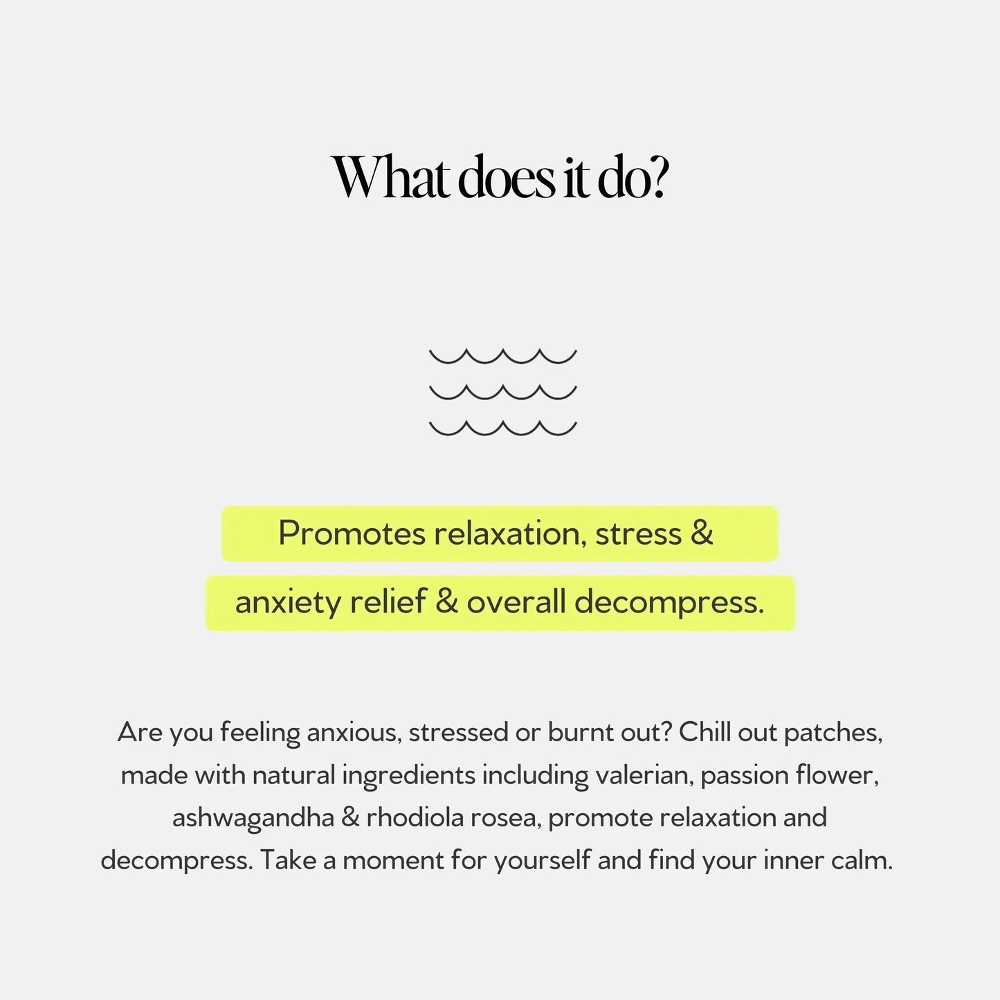 Chill Out Stress & Anxiety Transdermal Patch 30pk