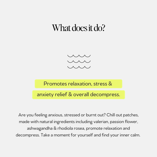 Chill Out Stress & Anxiety Transdermal Patch 30pk