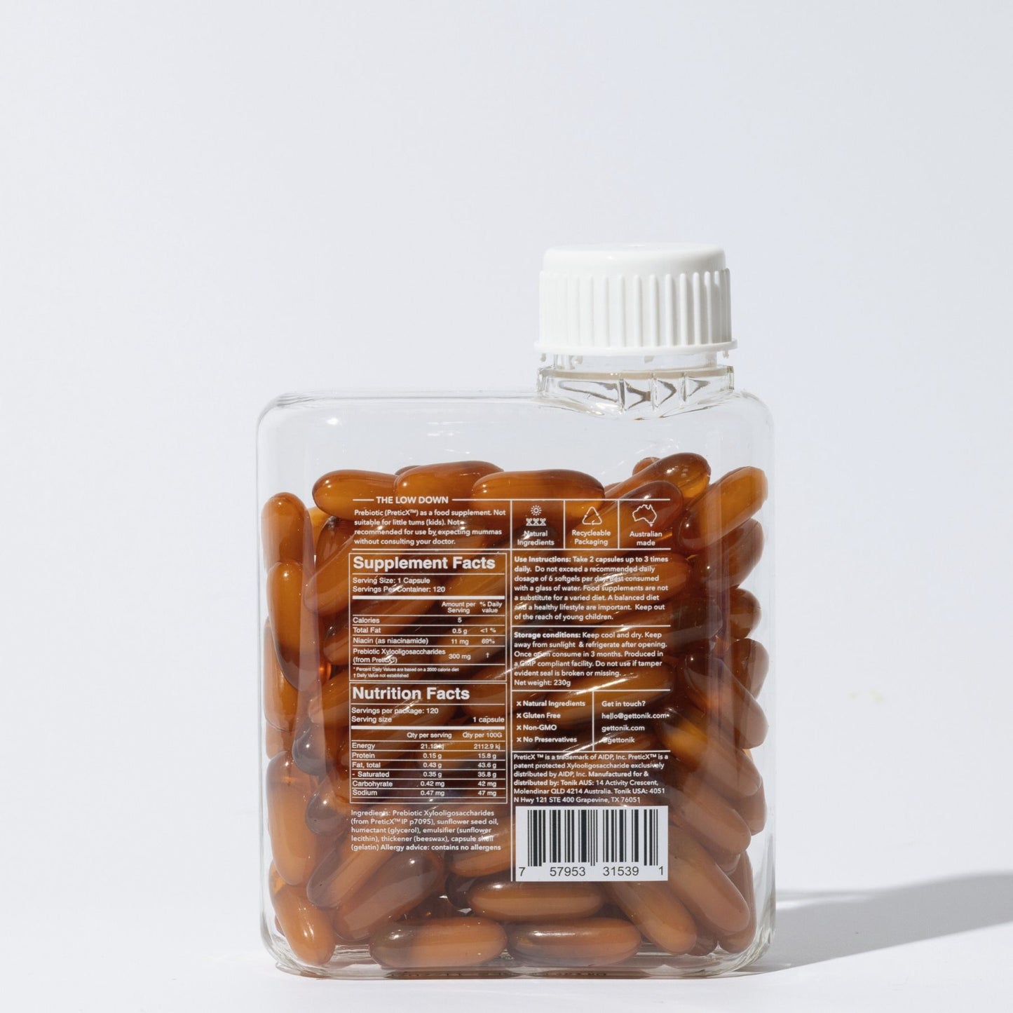 Tonik Prebiotic Capsules